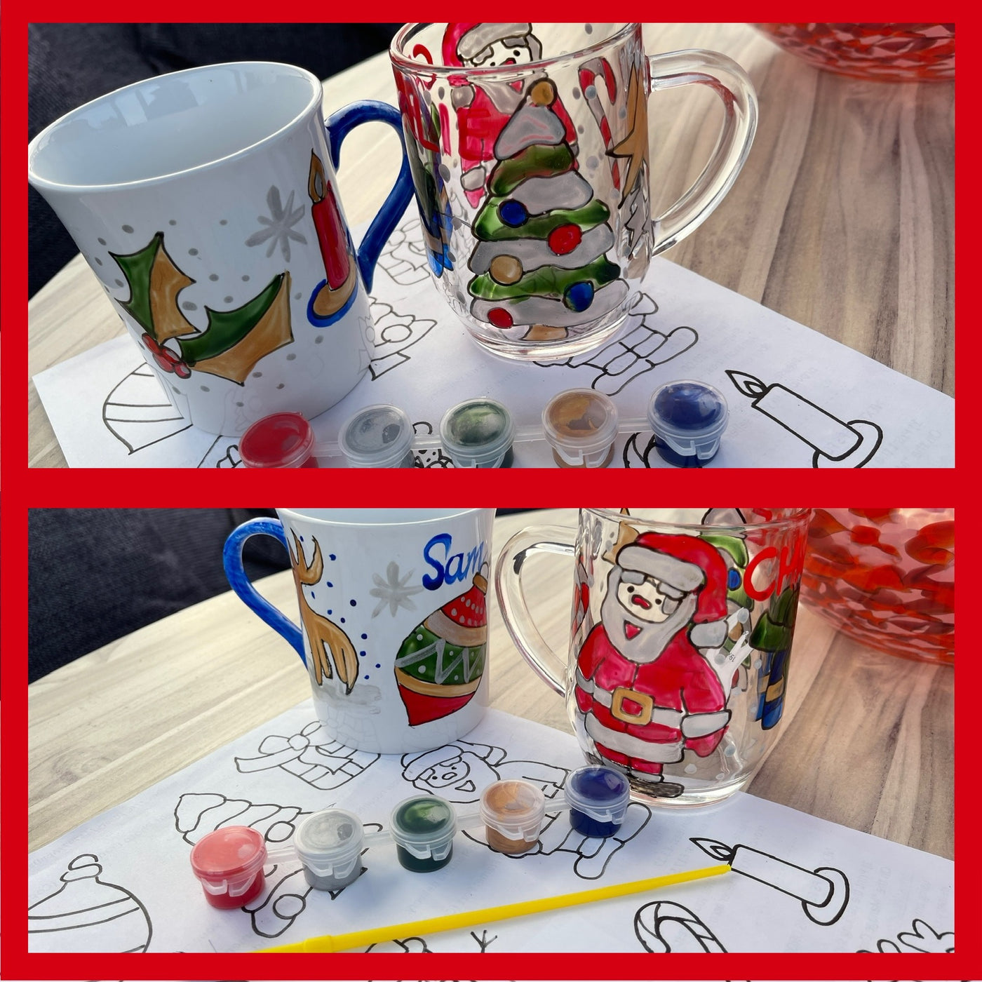 New: Craft Kit mug and half pint glass with new xmas sheets added to all our kits!!