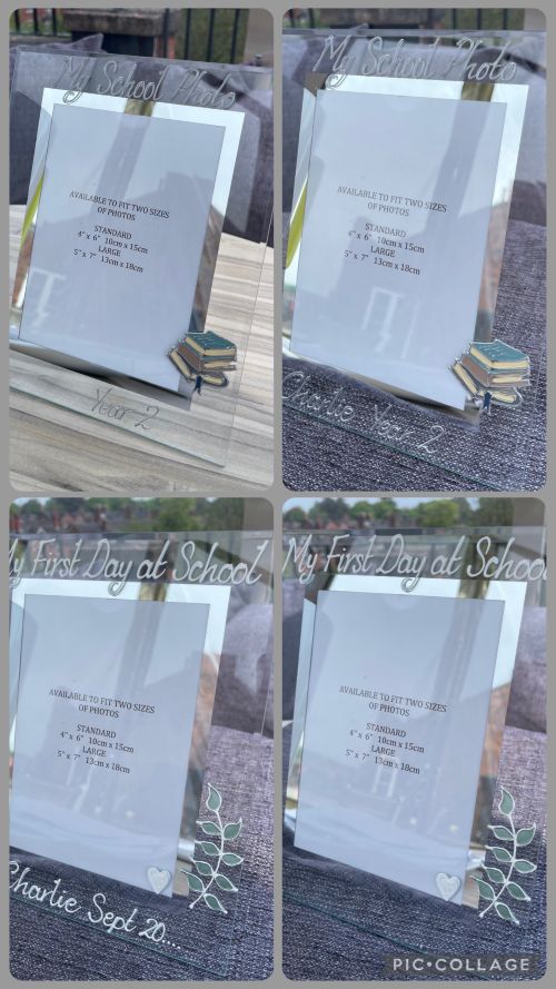 My School Photo Year and My First Day Photo Frame