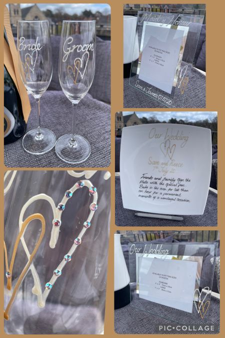 wedding hand painted gifts for couples parents bridesmaids 