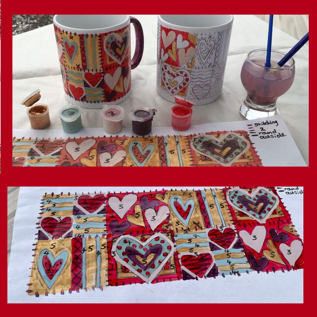 patch work Quilt paint by numbers