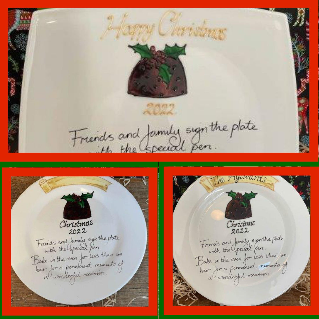 XMAS SIGNATURE PLATES