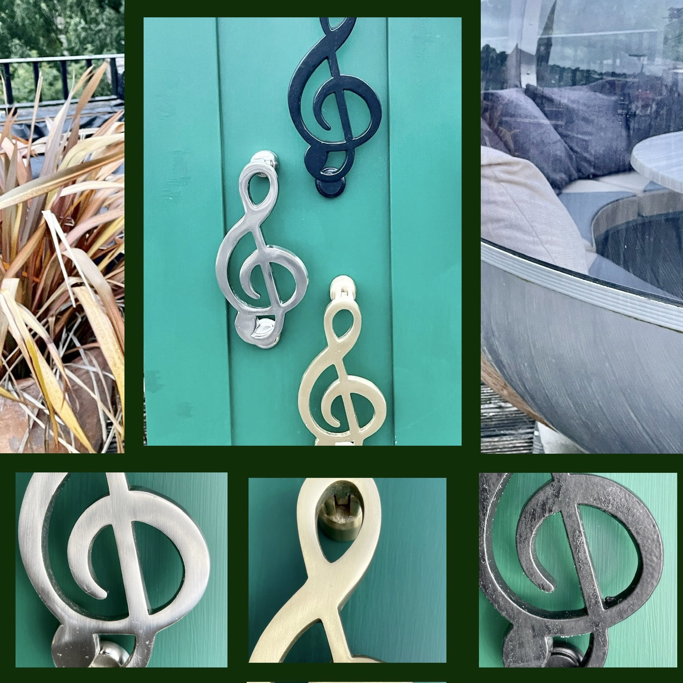 2 New Finishes for our Music Door Knocker