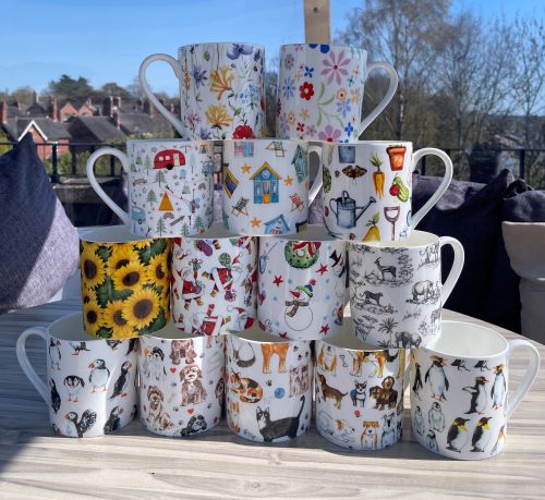 Fine Bone China Mugs and Pet bowls