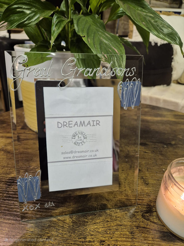 Great Grandsons Photo Frame Portrait Hearts