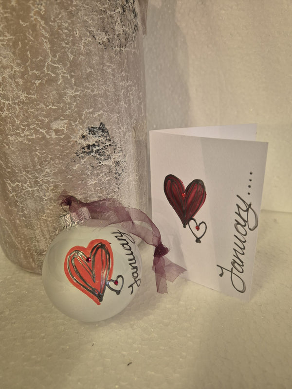 Birthstone Hand Painted Detective Baubles