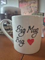Personalised Big Mug Big Love 1 Pint Fine Bone China Mug: