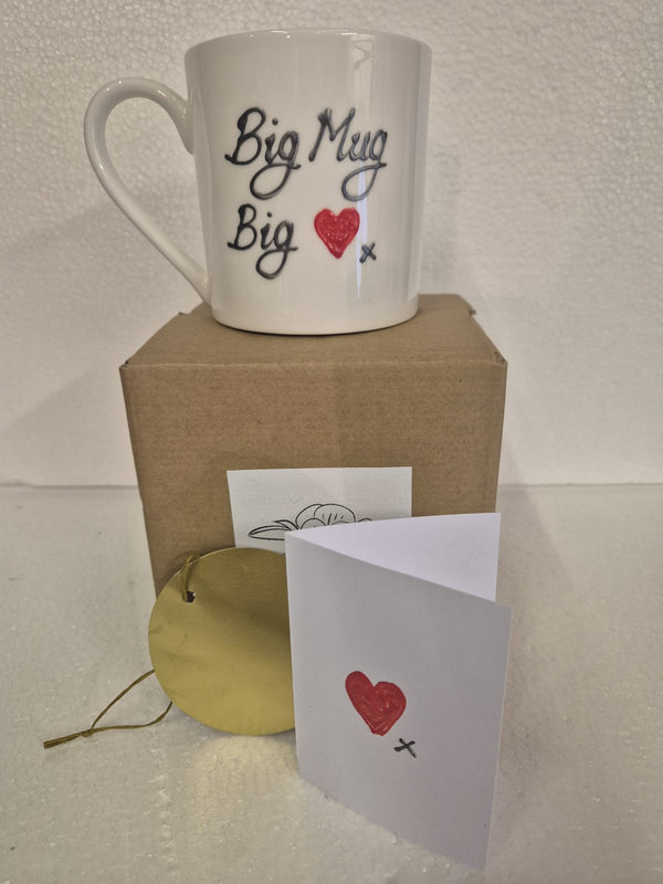 Personalised Big Mug Big Love 1 Pint Fine Bone China Mug: