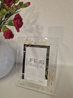 My Love Heart And Crystal Portrait Personalised/Non Personalised Photo Frames 2 sizes