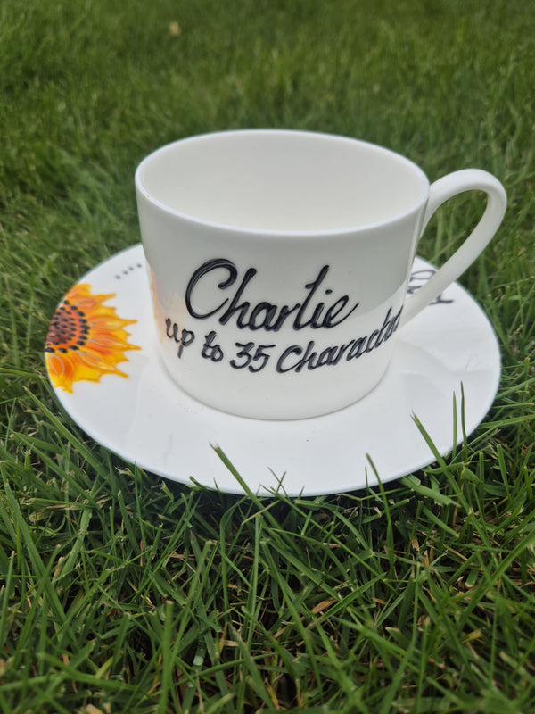 Enjoying Retirement Design Gift China Cup/Saucer: