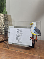 Personalised/ Non Personalised Seagull Photo Frame Landscape