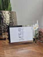Flower Of  Month April Personalised/Non Personalised Landscape 2 sizes Daisy