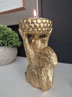 Hestia Gold Squirrel Tealight Holder