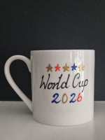 Personalised/non Personalised World Cup 1 Pint Fine Bone China Mug: