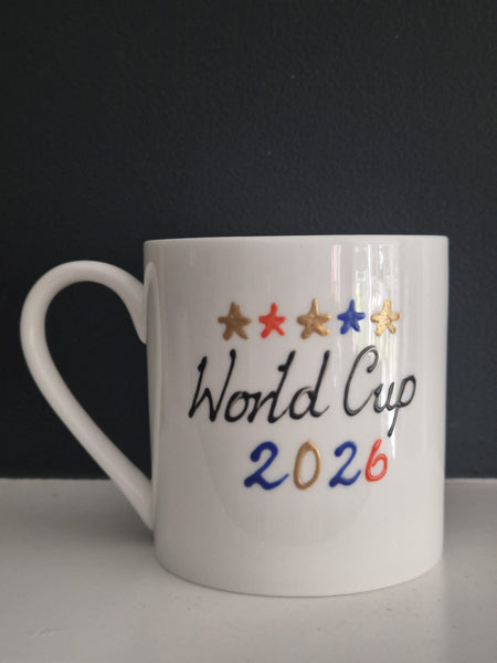 Personalised/non Personalised World Cup 1 Pint Fine Bone China Mug: