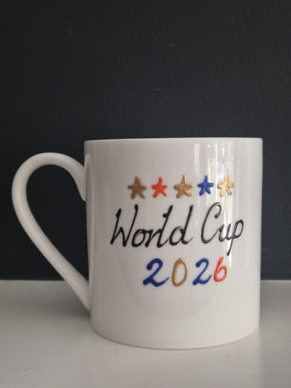 Personalised/non Personalised World Cup 1 Pint Fine Bone China Mug: