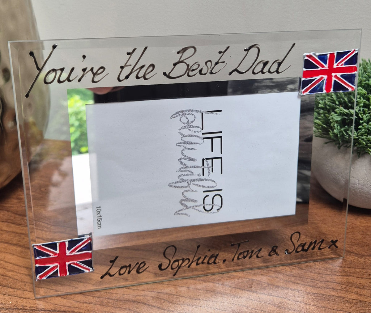 Personalised You're The Best Daddy landscape 6"x4" or 7"x5"