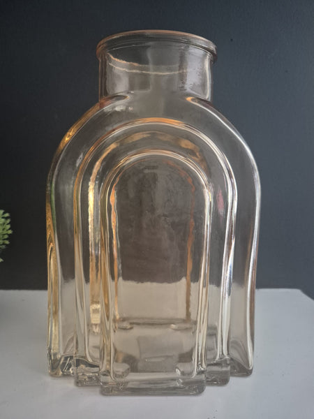Hestia Glass Vase - Amber
