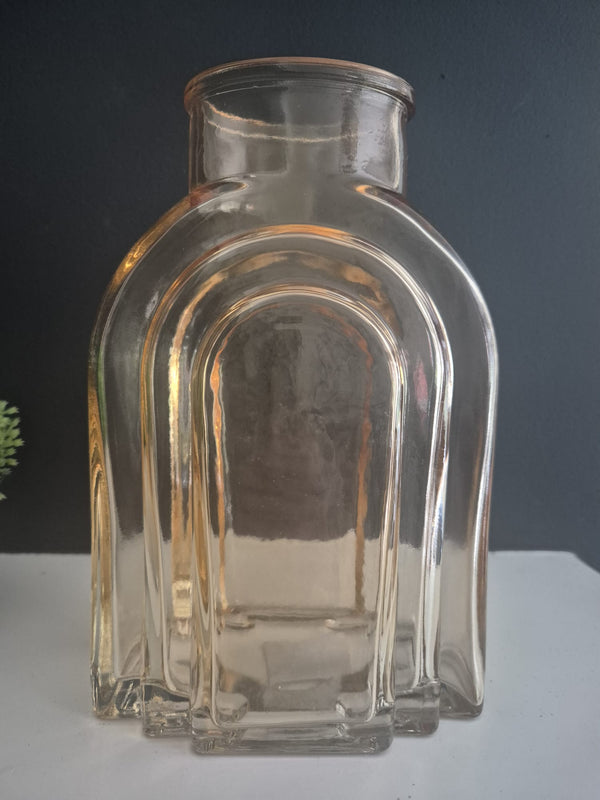 Hestia Glass Vase - Amber