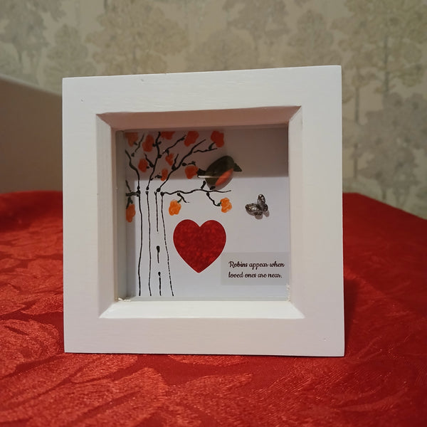 Handmade Pebble Art Robin