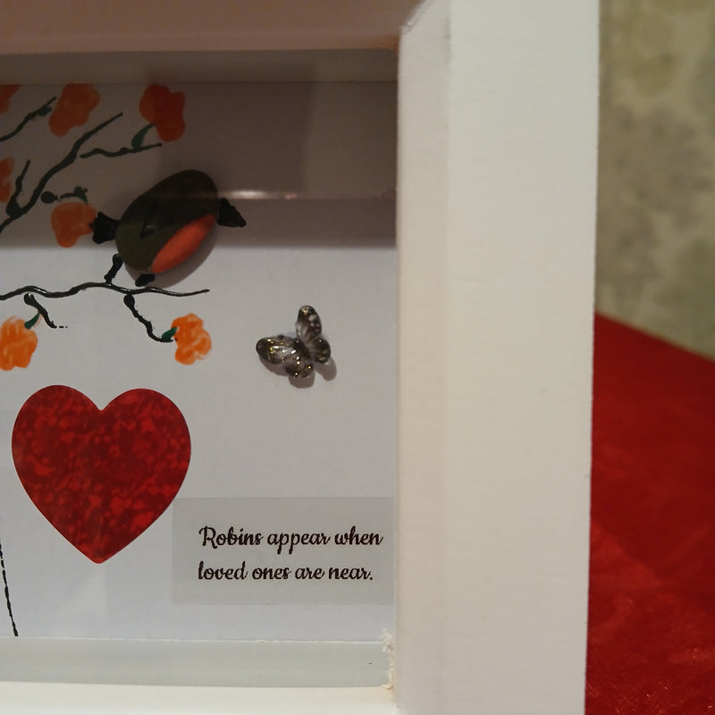 Handmade Pebble Art Robin