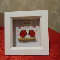 Handmade Pebble Art Love Birds/ When 2 Become 3