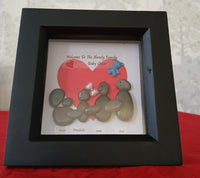 Handmade Pebble Art Our Family