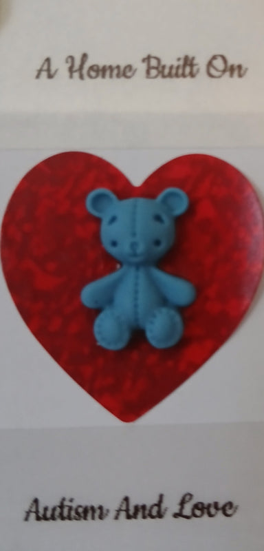 Handmade A Home Built On Autism & Love Pebble Art