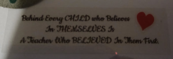 Handmade Teacher Pebble Art