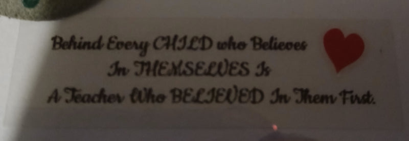 Handmade Teacher Pebble Art