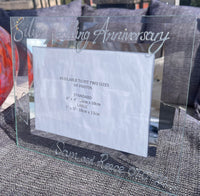 Silver (25th) Wedding Anniversary Photo: Frame Landscape (Milestone)