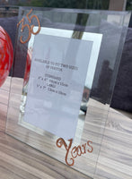 35 Years Wedding Anniversary Gift : Photo Frame Port (Crystalled)