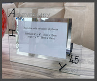 45th Wedding Anniversary Gift Photo: Frame Landscape (Blk/Sil)