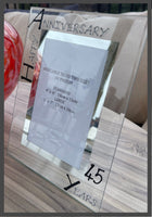 45th Wedding Anniversary Gift Photo Frame Portrait (Blk/Sil)