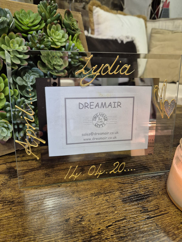 Birthstone Diamond April Personalised/Non Personalised Landscape 2 sizes