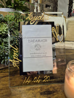 Birthstone April Diamond Personalised/Non Personalised Portrait 2 sizes