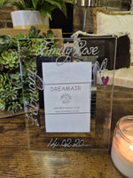 Birthstone Amethyst February Personalised/non personalised Portrait Frames 2 sizes