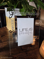 Special Granddaughters Gift Photo Frame: Portrait B/S (Copy)