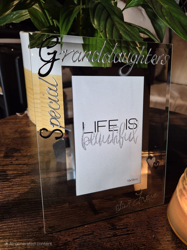 Special Granddaughters Gift Photo Frame: Portrait B/S (Copy)