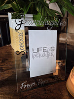 Special Granddaughters Gift Photo Frame: Portrait B/S (Copy)