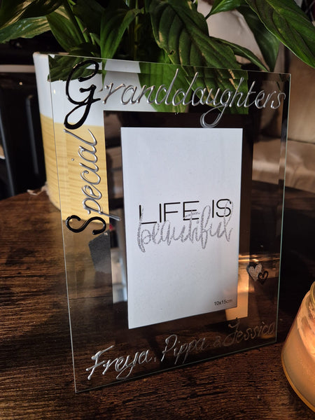 Special Granddaughters Gift Photo Frame: Portrait B/S (Copy)