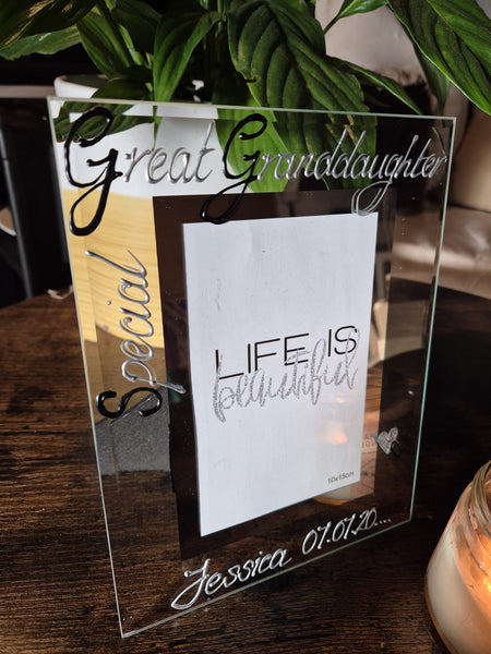 Special Great Granddaughte Gift Photo Frame: Portrait BS