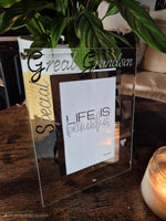 Special Great Grandson Photo Frame Portrait: (Blk & Sil)