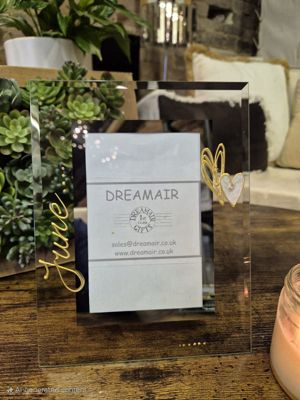 Birthstone June Alexandrite Personalised/Non Personalised Portrait Photo Frame 2 sizes