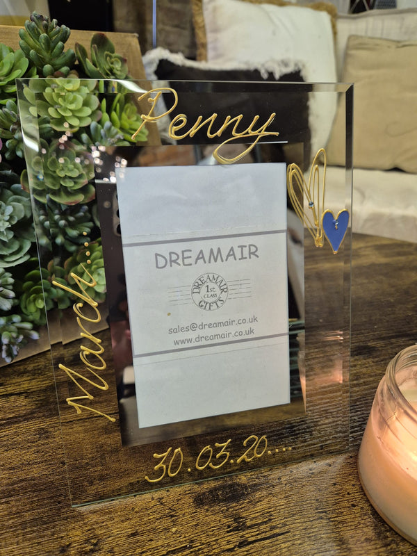 Birthstone Aquamarine March Personalised/Non Personalised Portrait 2 sizes