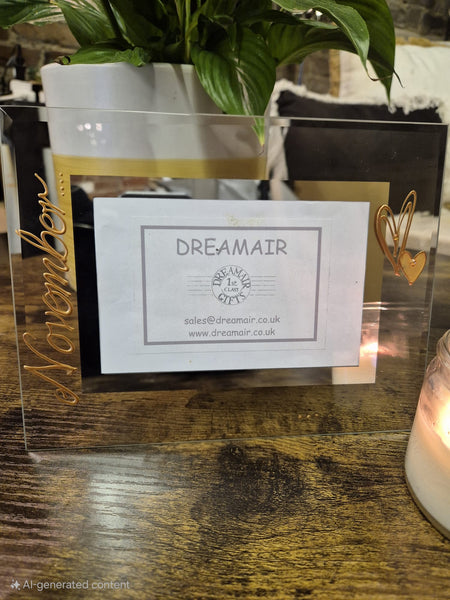 Birthstone November Topez  Personalised/Non Personalised Landscape 2 sizes