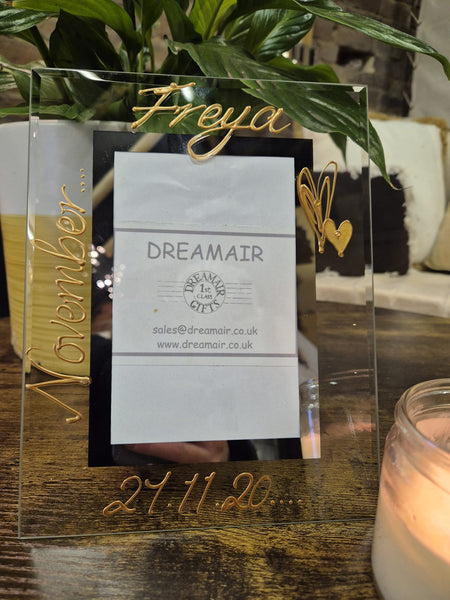 Birthstone November Topez Tourmaline Personalised/Non Personalised Portrait Photo Frame 2 sizes