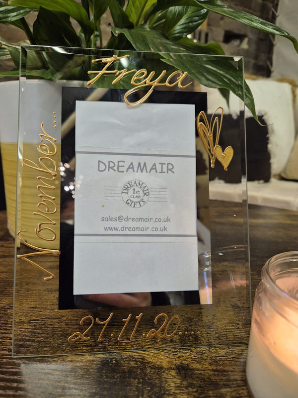 Birthstone November Topez Tourmaline Personalised/Non Personalised Portrait Photo Frame 2 sizes