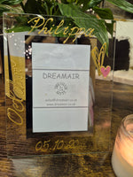 Birthstone October Pink Tourmaline Personalised/Non Personalised Portrait Photo Frame 2 sizes