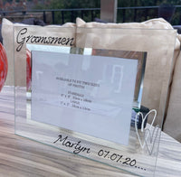 Groomsmen Gift Photo Frame: Landscape (Hearts)