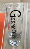 Godmother Design Gift Shot Glass: (Black/Silver)
